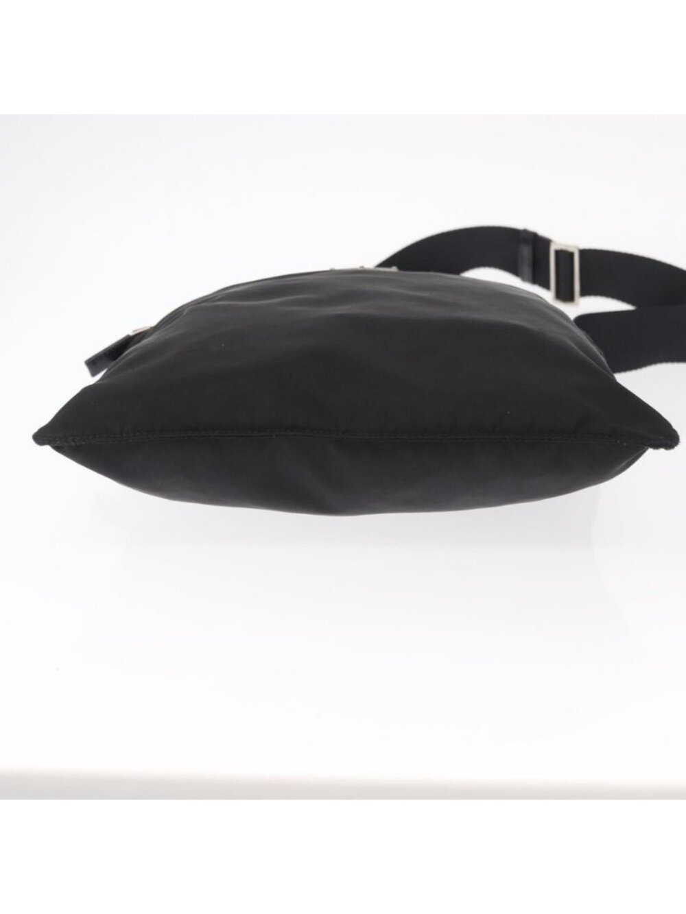 Authentic PRADA Shoulder Bag Nylon Black Silver - Picture 12 of 16